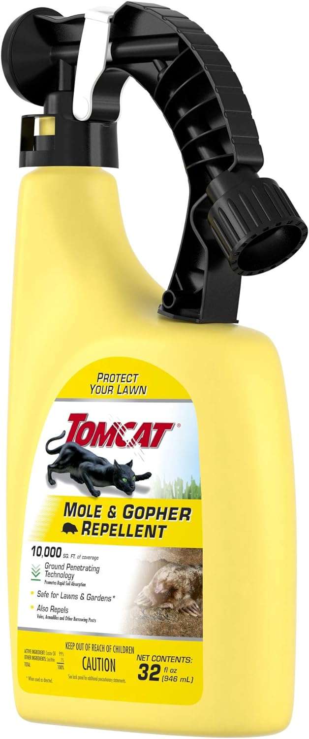 Tomcat Mole & Gopher Repellent ReadyToSpray, Formulated