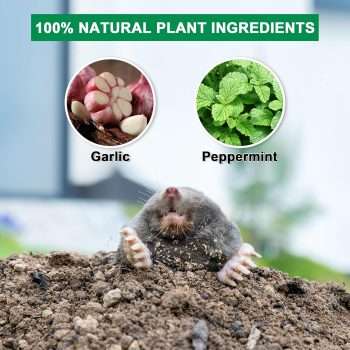 36 Pack Mole Repellent - Groundhog Repellent, Gopher Repellent, Vole Repellent, Rodent Repellent for Outdoor Garden Lawn Yard, Get Rid of Mole, Mole Deterrent, Safe for Plant & Pets - 4