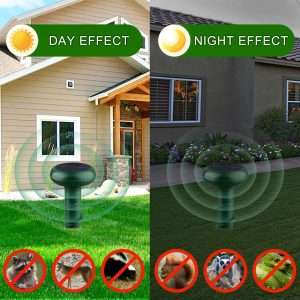 Solar-Energy Mouse Repellent 2P with Screw-Shape Stakes Outdoor, Ultrasonic Mole Repellent for Lawn, Yard, Farmland, Keep Voles, Chipmunks, Squirrels, Snakes, Armadillos, Groundhogs away - 4