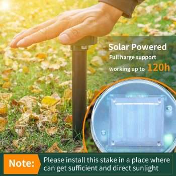 8pk Upgrade Mole Repellent for lawns Gopher Repellent Ultrasonic Solar Powered Snake Repellent Deterrent Mole Repeller Vole Repellent Outdoor Lawns Garden Yard All Pests - 5