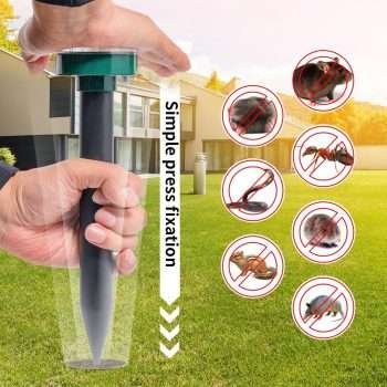 8pk Upgrade Mole Repellent for lawns Gopher Repellent Ultrasonic Solar Powered Snake Repellent Deterrent Mole Repeller Vole Repellent Outdoor Lawns Garden Yard All Pests - 6
