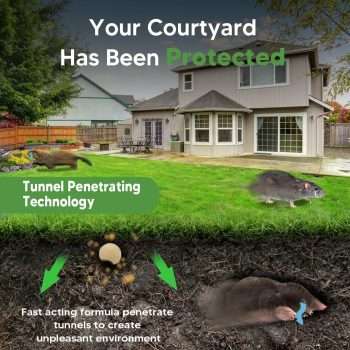 Mole Repellent for Lawns, Gopher Repellents Outdoor, Vole Repellent, Outdoor Lawn & Garden Mole Control, Mole Deterrent for Garden-Lawn, Get Rid of Moles Yard Safe to Use-10P - 7