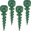 Solar Powered Mole Repellent - 3 Modes, IPX7 Waterproof, Ultrasonic Gopher Vole Repellent for Outdoor Use - Sonic Mole Spikes Deterrent for Moles, Groundhogs, Chipmunks in Lawns, 4 Pack - 1