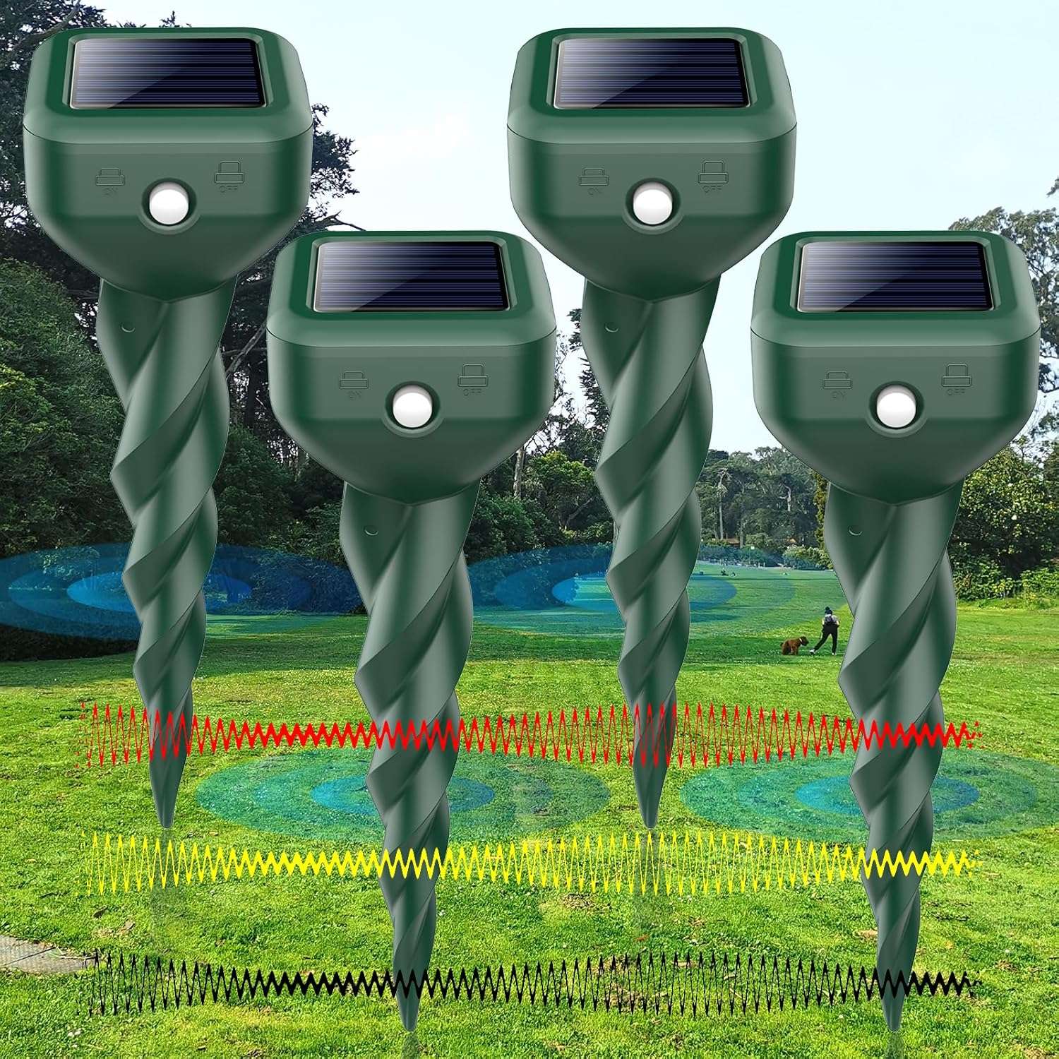 Ultrasonic Deterrent Stake - 1