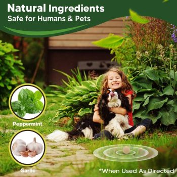 Mole Repellent Outdoor, Gopher Repellents, Vole Repellent for Lawn, Natural Groundhog Repellent, Safe for People & Pets, Mole Repellent for Lawn and Garden, 3 Months Protection - 5