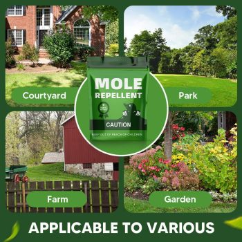 Mole Repellent Outdoor, Gopher Repellents, Vole Repellent for Lawn, Natural Groundhog Repellent, Safe for People & Pets, Mole Repellent for Lawn and Garden, 3 Months Protection - 7