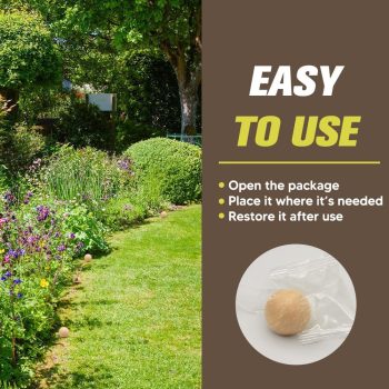 Mole Repellent for Lawns, Gopher Repellent, Groundhog Vole Repellant Outdoor, Keep Moles Out of Garden-Lawn, Pet Safe Mole Repellant, Lasting Protection, Easy to Use-10P - 3