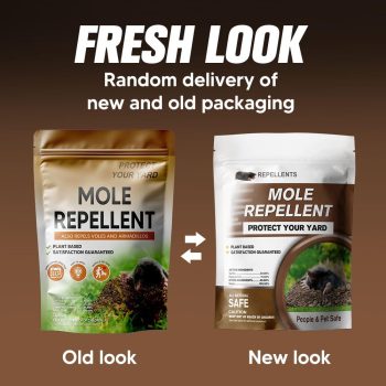 Mole Repellent for Lawns, Gopher Repellent Outdoor, Moles Control, Vole Repellant Groundhog Repellant for Your Lawn and Garden (1.5 Ounce (Pack of 8)) - 2