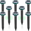 Mole Repellent Solar Powered - Ultrasonic Mole Repeller, Snake Repellent for Yard, Groundhog Skunk Vole Gopher Repellent for Lawns Garden Yard - 1