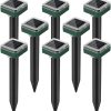Mole Repellent Solar Powered, 8 Pack Waterproof Ultrasonic Deterrent Gopher Vole Repellent Outdoor, Repellent Rat, Squirrel, Skunk, Mole for Lawns Garden Yard - 1