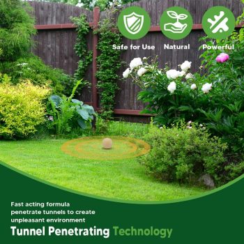 Mole Repellent for Lawns, Gopher Repellent, Groundhog Vole Repellant Outdoor, Keep Moles Out of Garden-Lawn, Pet Safe Mole Repellant, Lasting Protection, Easy to Use-8P - 6
