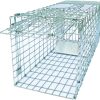 Folding Collapsible Humane Live Animal Cage Trap No-Kill Trapping Kit for Humane Catch Release Rodent Rabbits, Stray Cat, Squirrel, Raccoon, Opossum, All Fit Sized Animals, 2-Door - 1