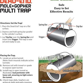 Gonzo 5001 Dead-End Mole & Gopher Trap - 4