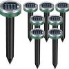12PCAK Solar Powered Ultrasonic Mole Repellent,Snake, Groundhog Gopher, Vole Repellent Outdoor for Lawn Garden & Yard - 1