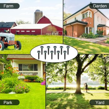 12PCAK Solar Powered Ultrasonic Mole Repellent,Snake, Groundhog Gopher, Vole Repellent Outdoor for Lawn Garden & Yard - 4