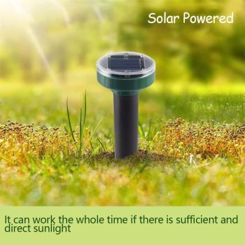 12PCAK Solar Powered Ultrasonic Mole Repellent,Snake, Groundhog Gopher, Vole Repellent Outdoor for Lawn Garden & Yard - 8
