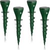 4 Pack Mole Repellent Solar Powered, Vibrating Solar Mole Repellent Stakes for Voles, Groundhogs, Snakes & Gophers, IP65 Waterproof Mole Deterrent for Yard, Farm, Lawn & Garden - 1