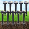 10 Pack Mole Repellent Solar Powered, Snake & Skunk & Vole & Gopher & Armadillo & Rabbit & Groundhog & Chipmunk & Raccoon Repellent for Yard, IP65 Waterproof Ultrasonic Deterrent for Lawns Garden - 1