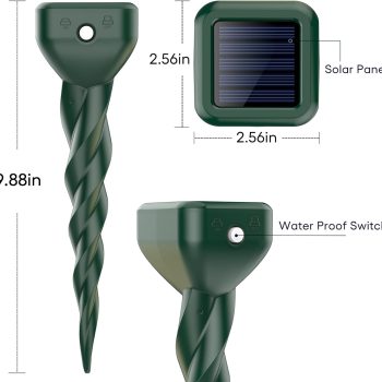 Snake & Skunk Repellent for Yard, IP 65 Waterproof - 1