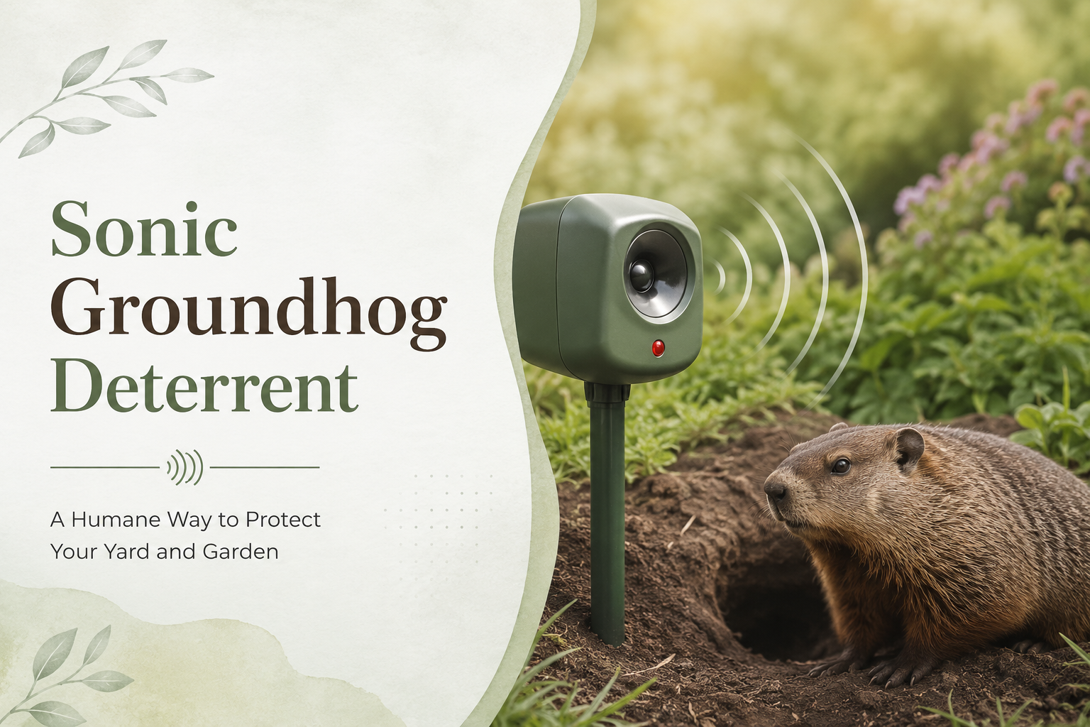 Sonic Groundhog Deterrent